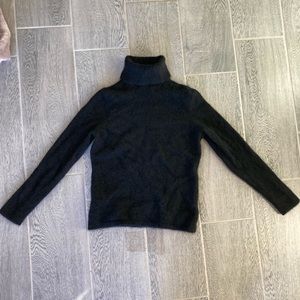 Black Turtleneck Cashmere Sweater